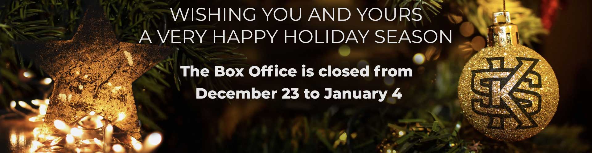 Box Office Holiday Closing 2021